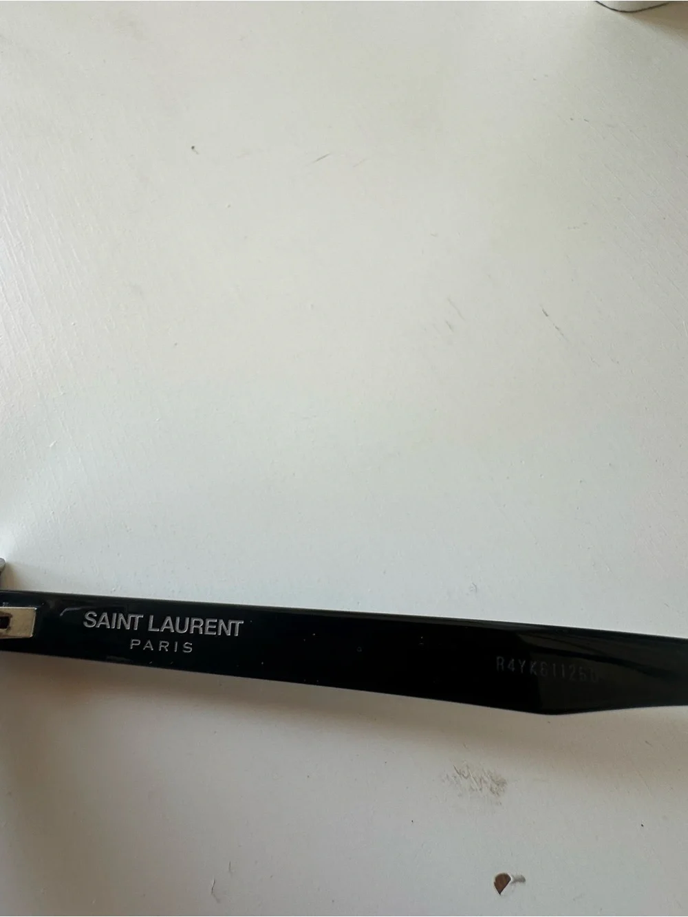 Yves Saint Laurent Black Cat-Eye Sunglasses with Silver Accent - Picture 7 of 9